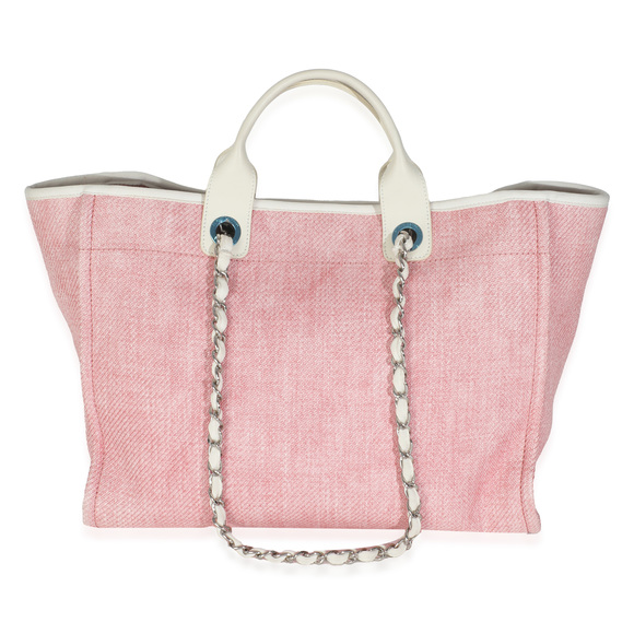 Chanel Pink Mixed Fibers Medium Deauville Tote - Picture 2 of 8